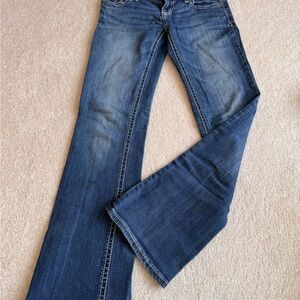 Express Dark Blue Flare Jeans